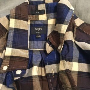 J Crew Plaid Shirt M